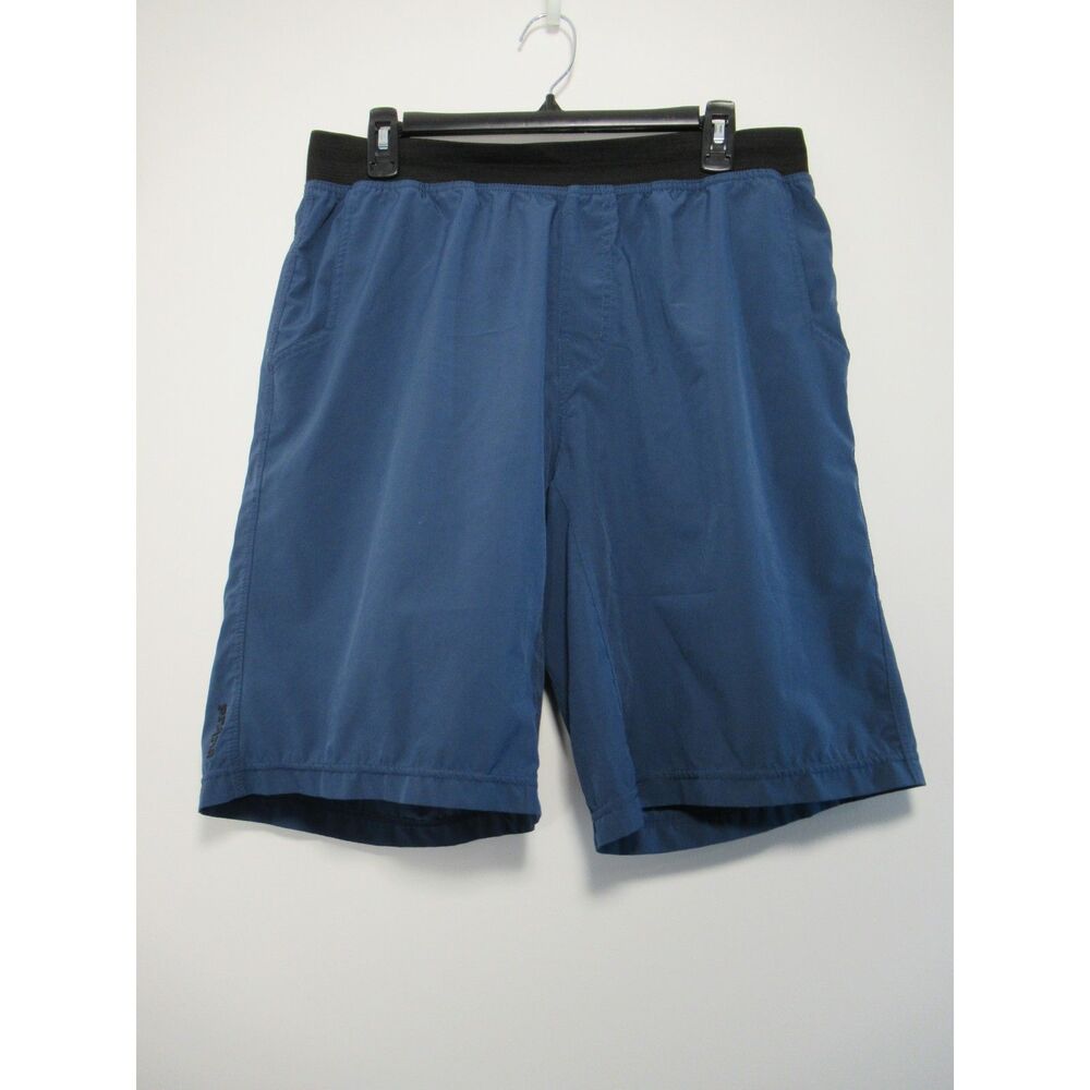 prAna Men's Super Mojo Yoga Shorts Navy Size Large